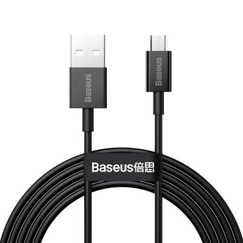 Baseus Superior Series Micro USB Data Charging Cable QC3.0, 2A, 2m, Black