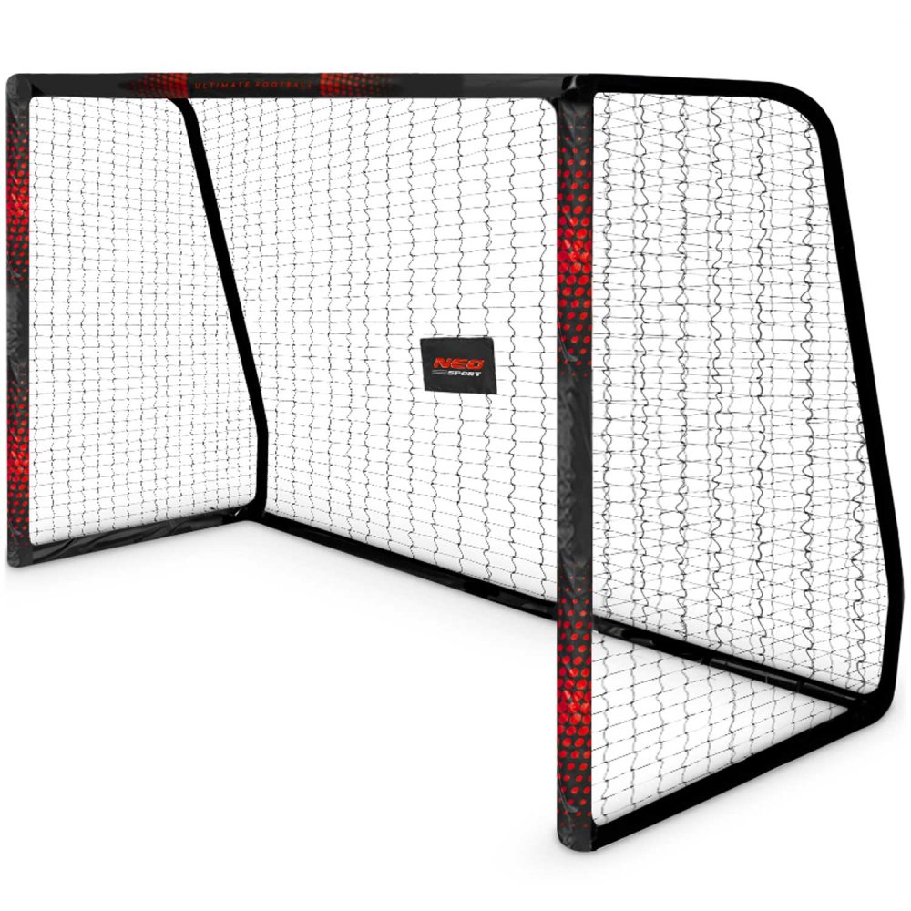 Neo-Sport Soccer Goal 300x200x120 cm NS-473 Black-Red Durable & Portable (2)