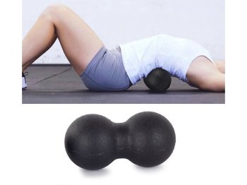 Hard Massage Double Fascia Ball for Yoga Fitness Therapy - 8cm, Mixed Colors