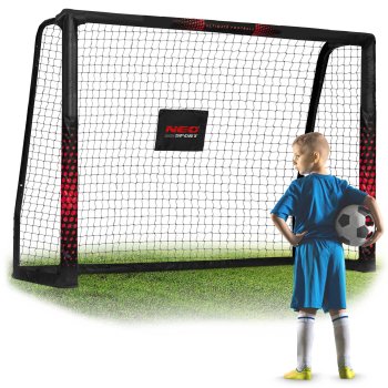 Neo-Sport Soccer Goal 180x120x60 cm NS-463 Black & Red - Durable Portable Sports Equipment