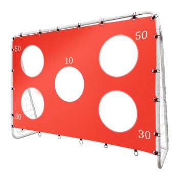 Kids 2-in-1 Training Soccer Goal with Target Sheet 215x153 cm