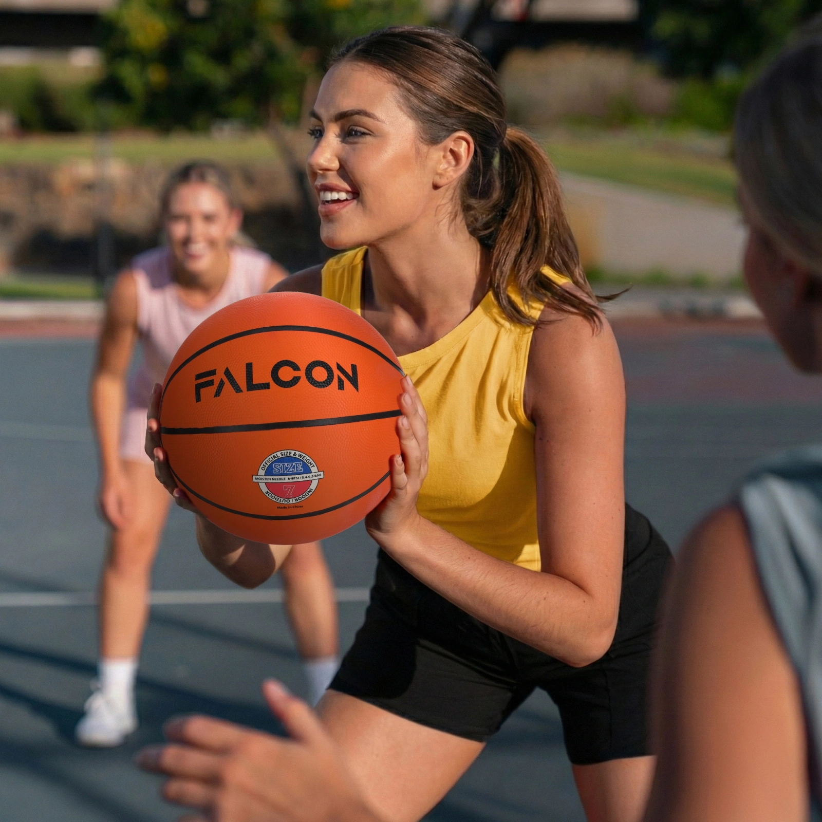 Falcon Size 7 Basketball, orange (0)