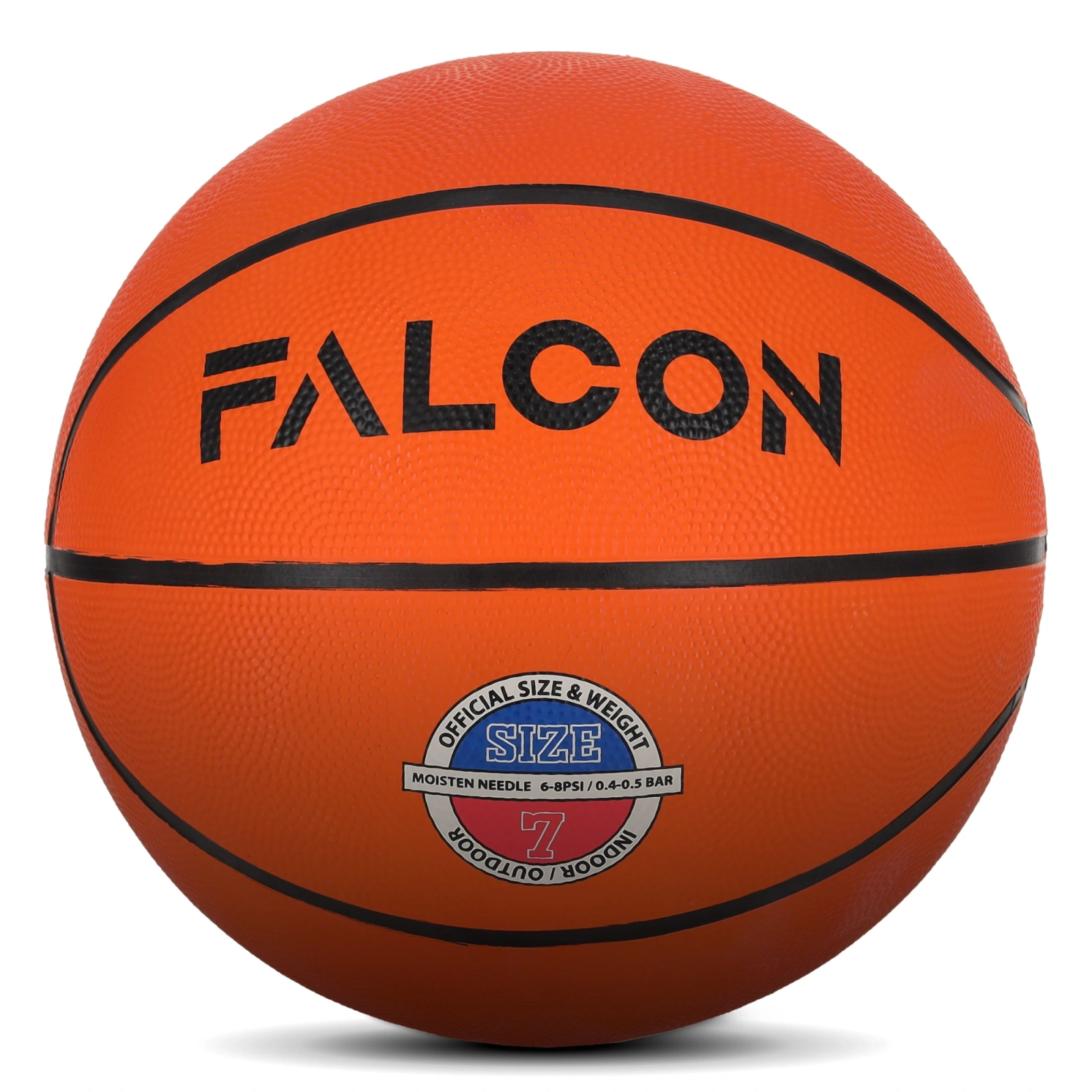 Falcon Size 7 Basketball, orange