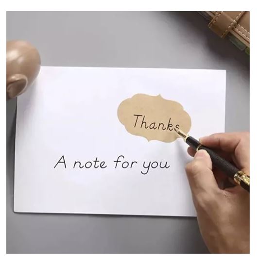 Self-Adhesive Labels, 300 Pcs, 3×5 cm, Brown (5)