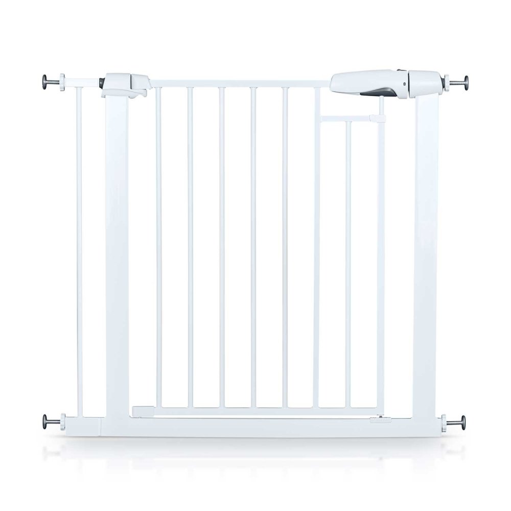 Nukido Pressure Fit Safety Gate with Magnetic Lock, 77-108.5 cm, White (1)