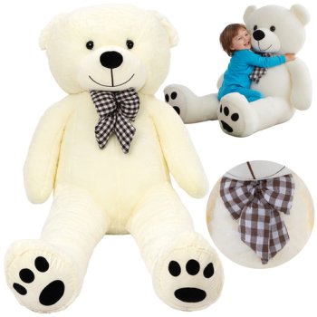 Giant Plush Teddy Bear Kruzzel 180cm 25925, Cream
