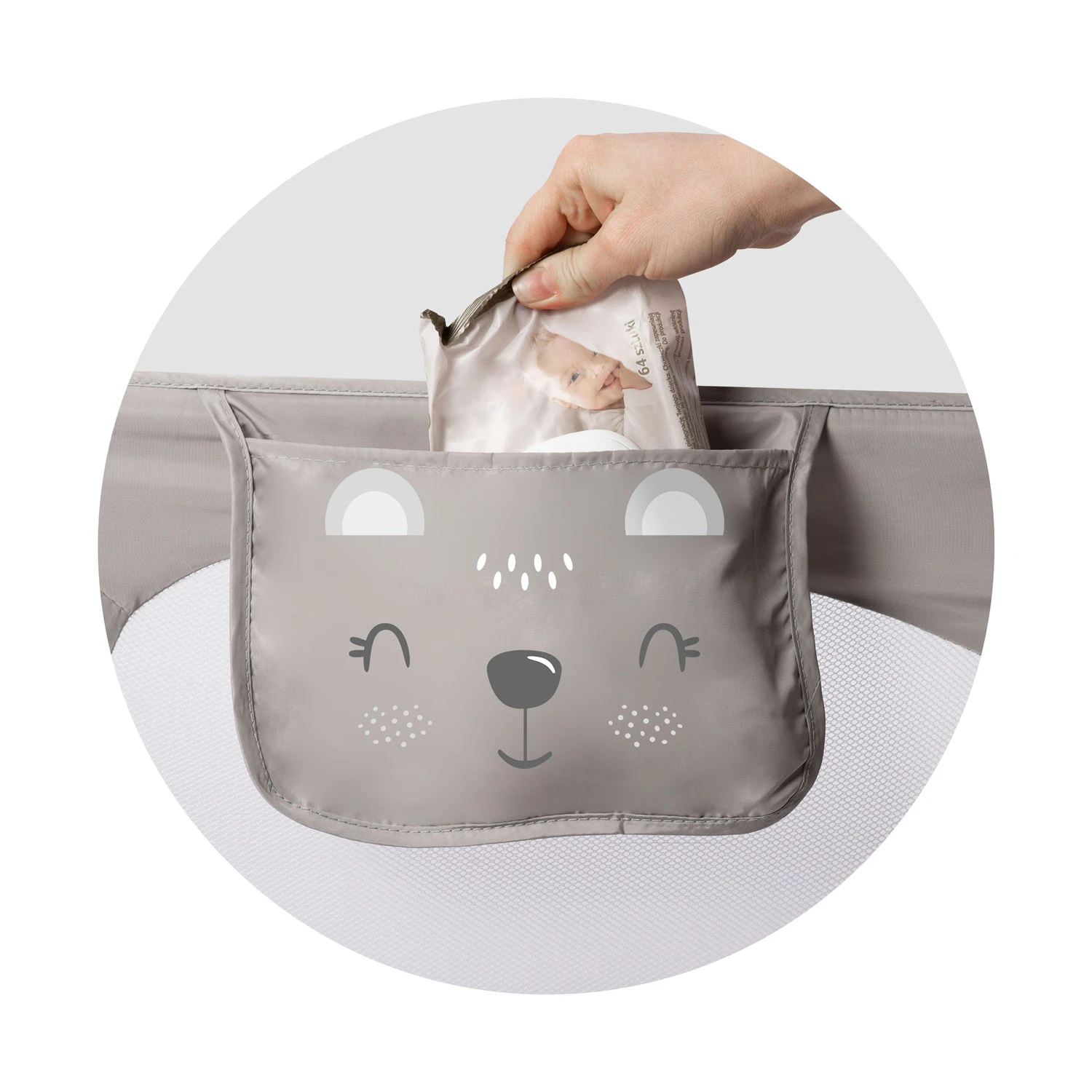 Nukido Bed Safety Rail, Guard, Barrier, 150x42 cm, Grey (5)