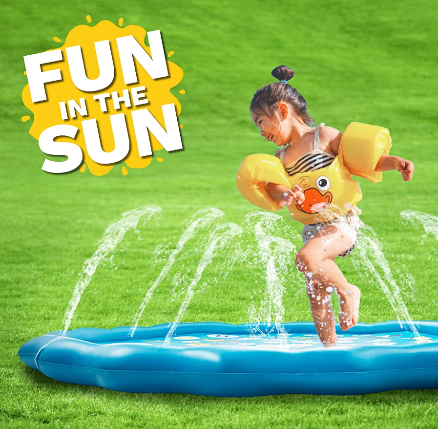 Children's Inflatable Water Mat Fountain Pool, 170 cm (0)