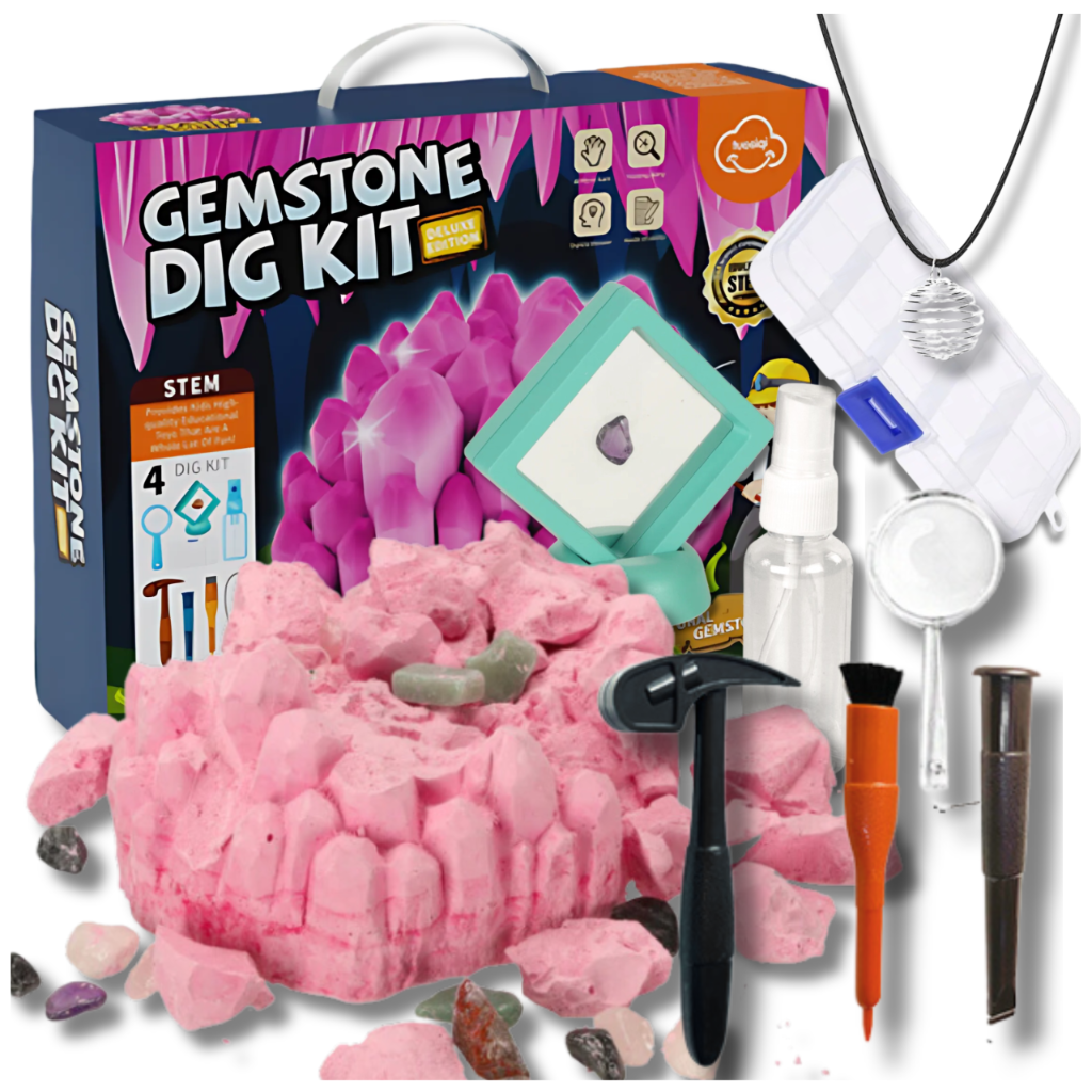 Little Archaeologist Crystal Dig Kit Gemstone Excavation Toy for Kids