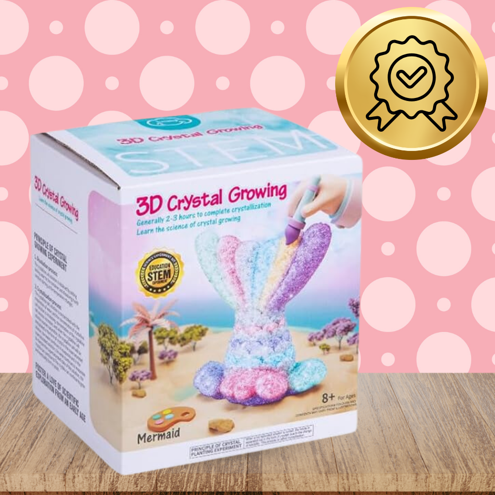 DIY Mermaid Tail Crystal Growing Kit Paint Your Own Craft Set for Kids (1)