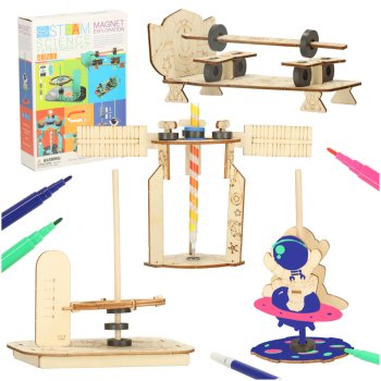 4-in-1 DIY Magnetic Science Experiment STEM Kit for Kids