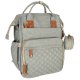 Travel Diaper Bag Backpack Foldable Baby Crib Bed, Multifunctional Waterproof Portable Baby Changing Bag with USB...