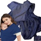 Breathable baby wrap carrier, easy tie, M/L, assorted colors
