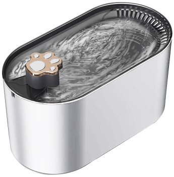 Automatic Dog and Cat Water Fountain Drinker 3L, White