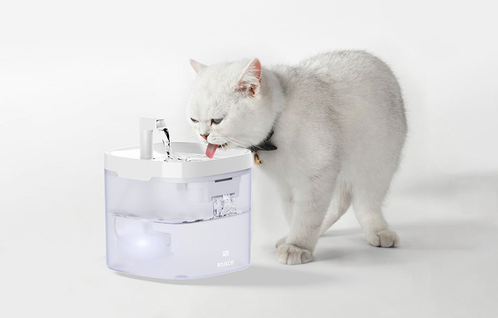 Rojeco 1.5L Pet Water Fountain - Ultra-Quiet Automatic Dispenser Cats & Dogs (2)
