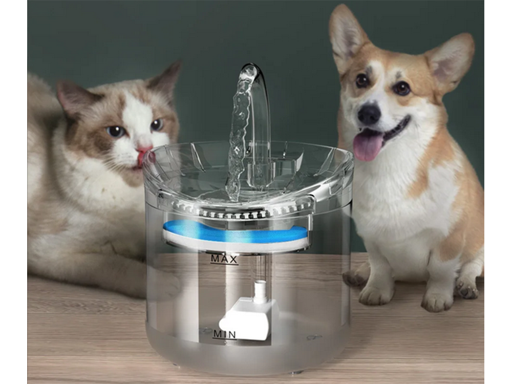 Quiet Automatic Cat Water Fountain Pet Water Dispenser 1.8L (0)