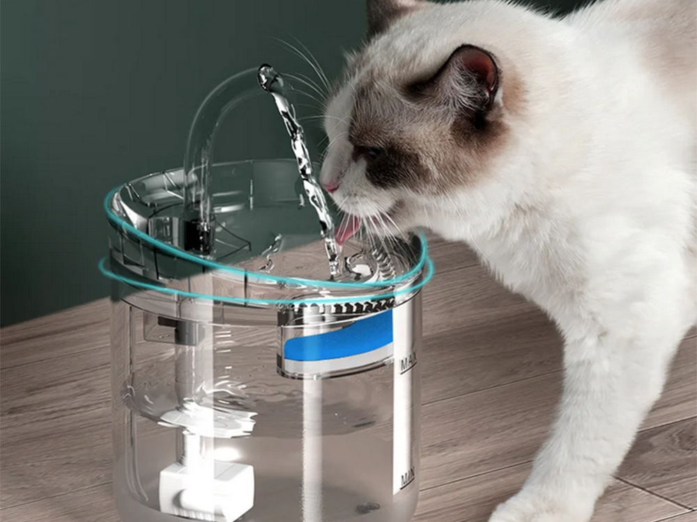 Quiet Automatic Cat Water Fountain Pet Water Dispenser 1.8L (3)