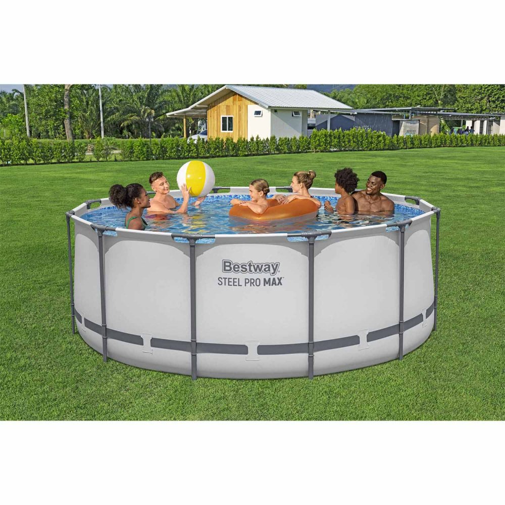 Bestway 56420 Steel Pro MAX Frame Pool Set, 366 x 122 cm, 18-in-1 Kit (2)