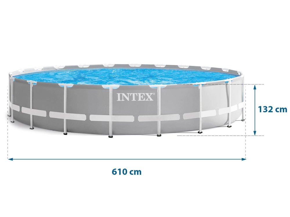 Intex 20ft x 52in Frame Above Ground Swimming Pool Set 18-in-1 (0)