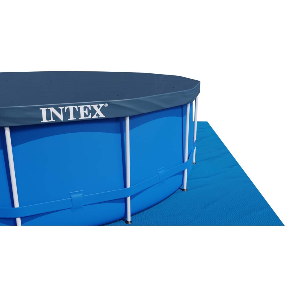 Intex 15ft x 48in Metal Frame Above Ground Pool Set with Filter Pump 17-in-1 (1)
