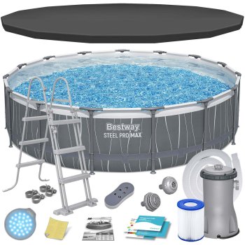 Bestway 561GD Power Steel Frame Pool 457 x 107 cm, 13-in-1 Set