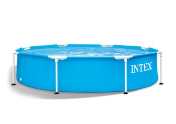 Above Ground Round Frame Pool 244x51 cm Metal Frame INTEX 28205