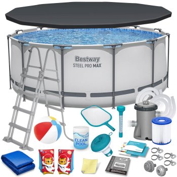 Bestway 56420 Steel Pro MAX Frame Pool Set 366 x 122 cm 18-in-1