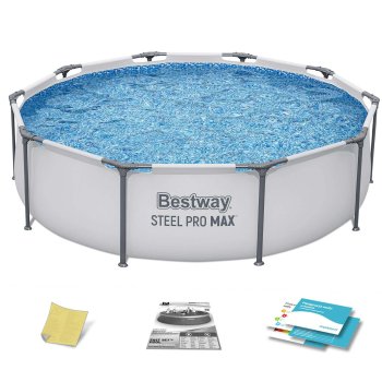Bestway Power Steel Frame Pool 305 x 76 cm 56406