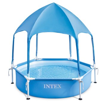 Intex 28209 Kids Frame Pool with Sunshade Canopy 183 x 38 cm