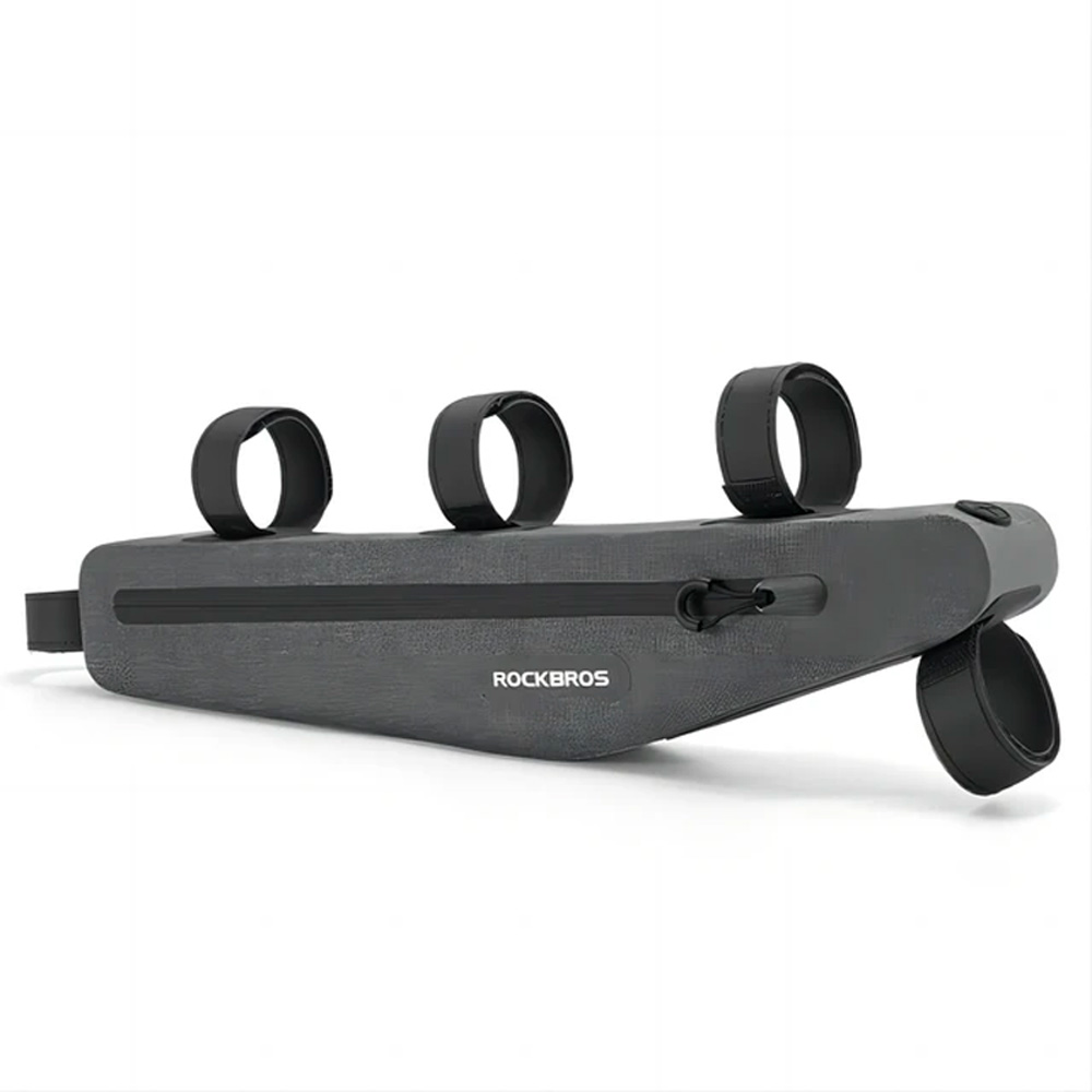 Rockbros AS-052 waterproof bicycle bag for frame - gray