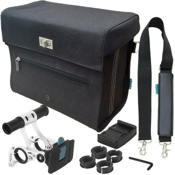 Around Bicycle Handlebar Bag with Quick-Release Mount 9L