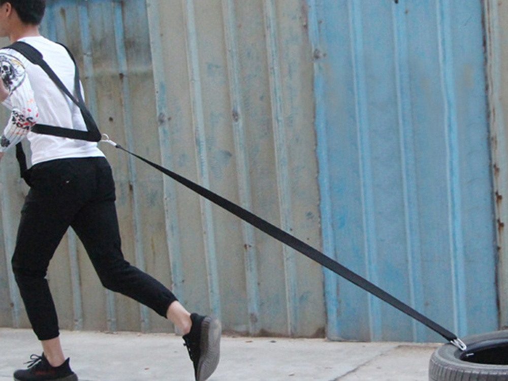 Fitness Sled Harness Speed Trainer with Pull Strap for Resistance Training (4)