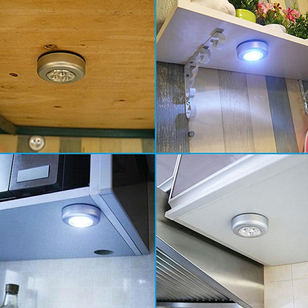 Self Adhesive Battery Powered LED Lamp for Cabinets, Kitchen Shelves, etc. (0)
