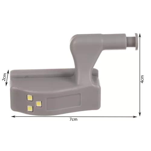 LED Cabinet Hinge Light 3-LED Automatic On/Off Closet Light 23025 (1)