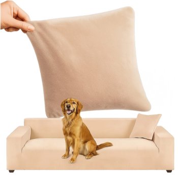 Ruhhy Stretch Corner Sofa Cover 190-230cm, Waterproof, Beige 26184