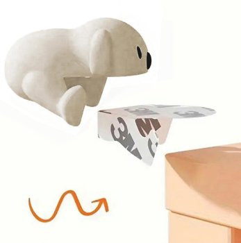 Corner protector beige dog