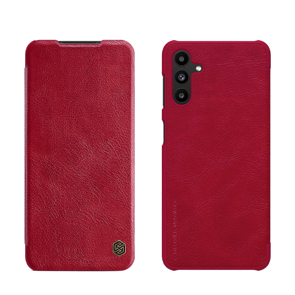 Samsung Galaxy A13 5G (SM-A136) Nillkin Qin Leather Book Case Cover, Red (1)