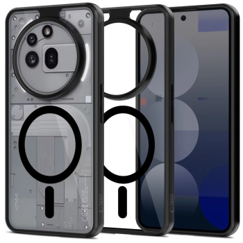 Nothing Phone (3a) Pro Tech-Protect MagMat MagSafe Case Cover, Black Transparent