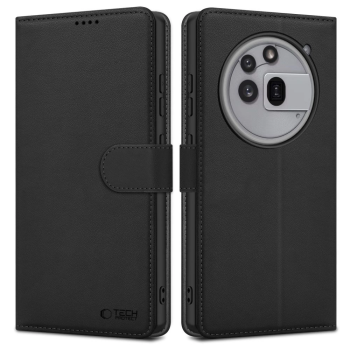 Nothing Phone (3a) Pro Tech-Protect Wallet Book Case Cover, Black