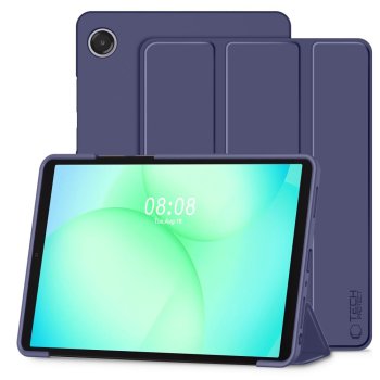 Samsung Galaxy Tab A9+ Plus / A11+ Plus Trifold Tech-Protect SmartCase Protective Cover Case, Navy Blue