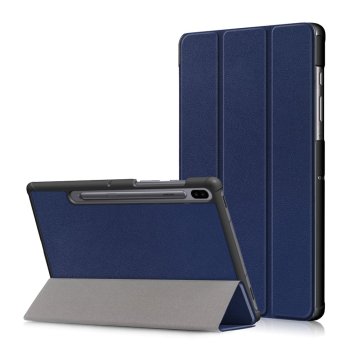 Samsung Galaxy Tab S6 (SM-T860, SM-T865) Tri-fold Stand Cover Case, Blue