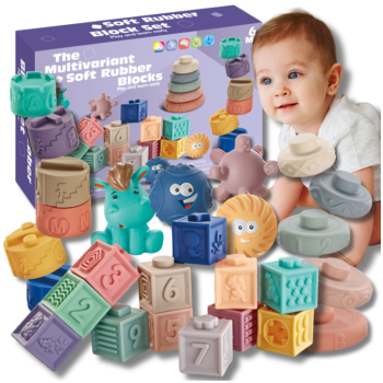 Soft Creative Sensory Blocks for Infants and Kids, Set of 27 Details