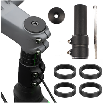 Trizand 25993 Handlebar Stem Riser, Fork Stem Extender 28.6mm, Black