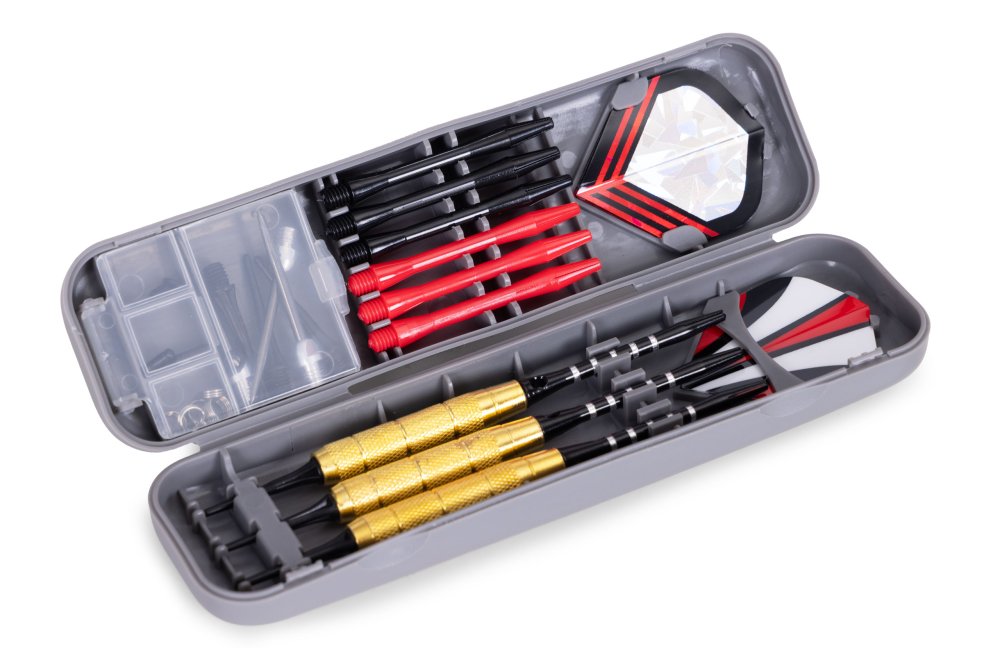 Steel Tip Darts Set 17g Professional Brass Barrels for Sisal Dartboards (2)