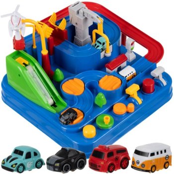 Car Adventure Toy Obstacle Course Race Track Playset 22879