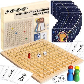 Wooden Multiplication Table Board Game Kruzzel 24639
