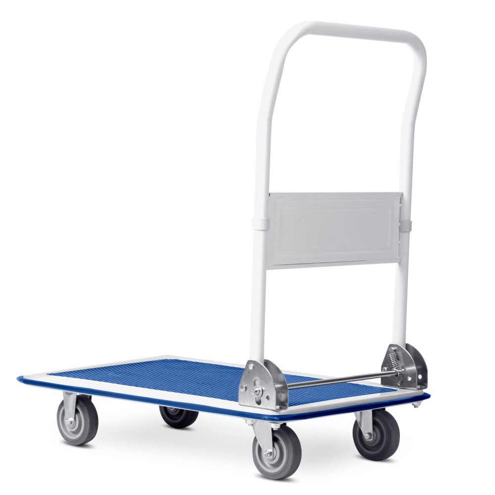 Humberg HM-505 Folding Platform Trolley, 150 kg Capacity, White-Blue (2)