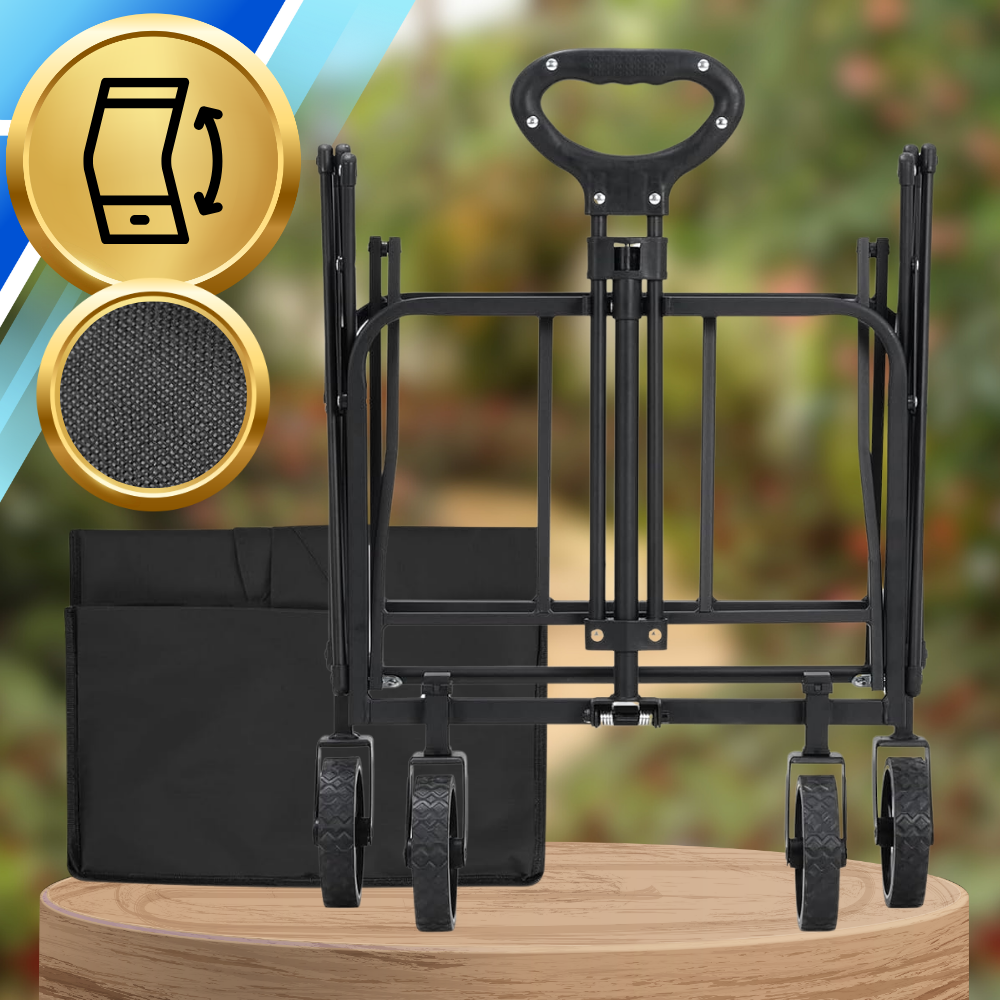 Large Folding Wagon Cart for Camping and Beach, 100 kg Capacity (2)