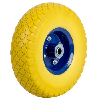 Humberg Tubeless Wheelbarrow Tire 3.00-4, Yellow-Blue