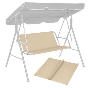 Waterproof Garden Swing Seat Replacement 127x100 cm MultiGarden, beige